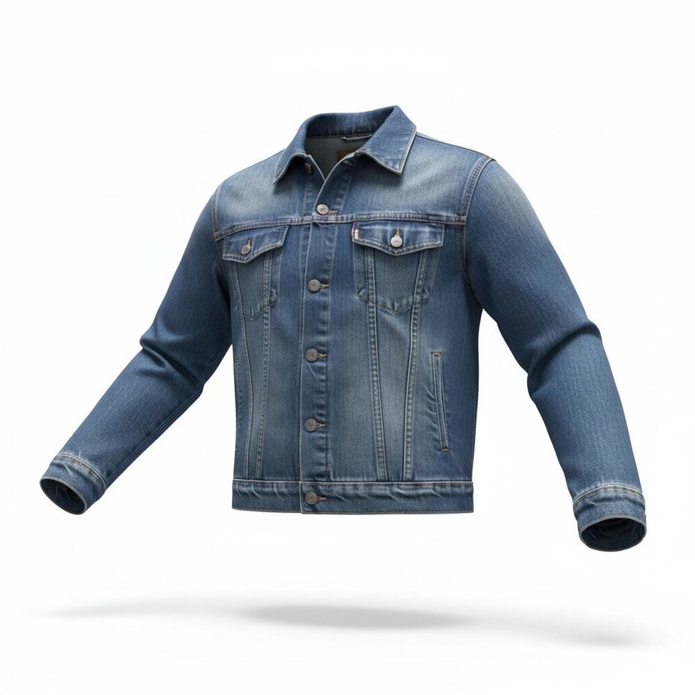 American Eagle L oversized 100% cotton classic jean jacket